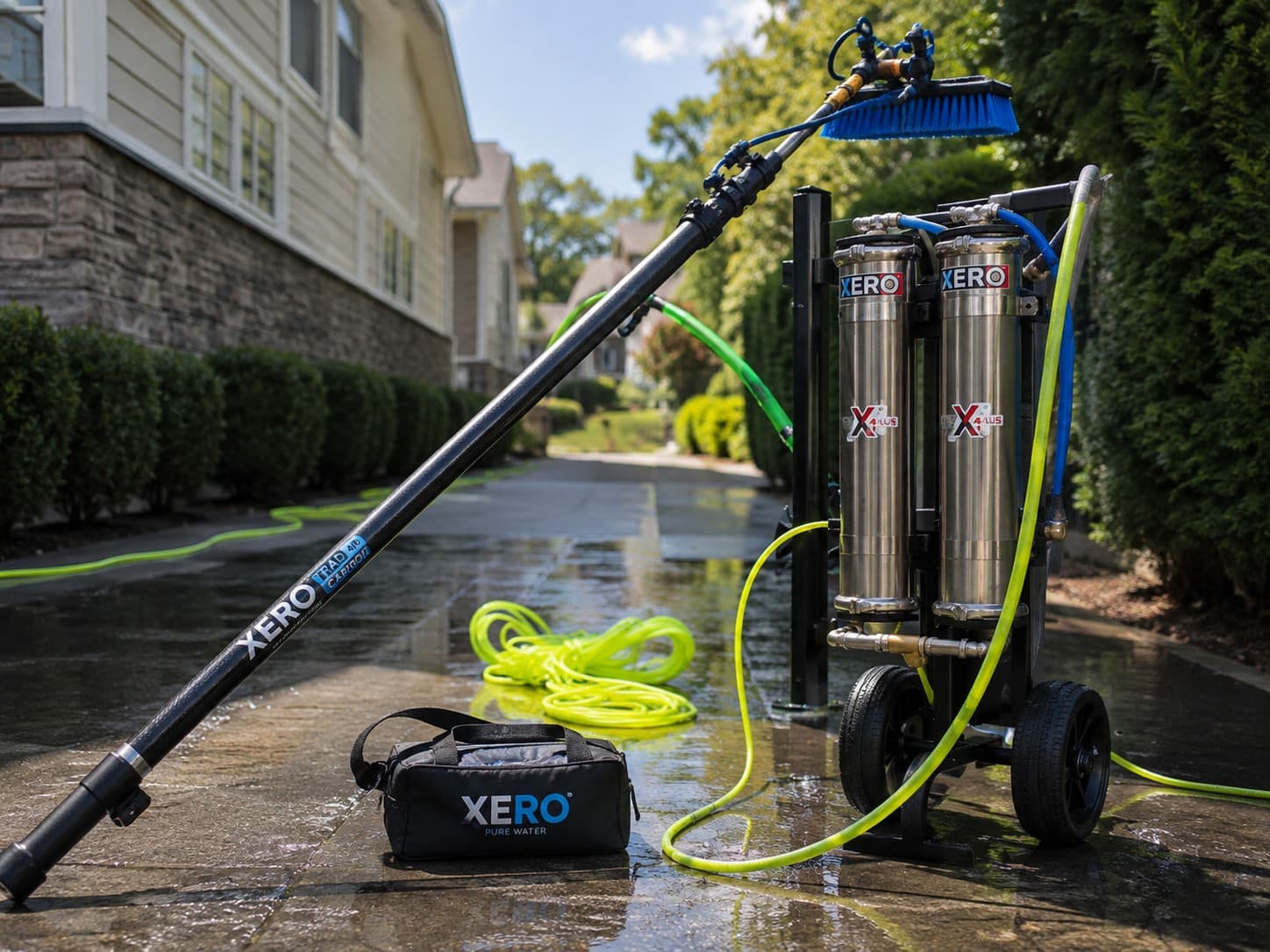 Water-Fed Pole & DI Tank System