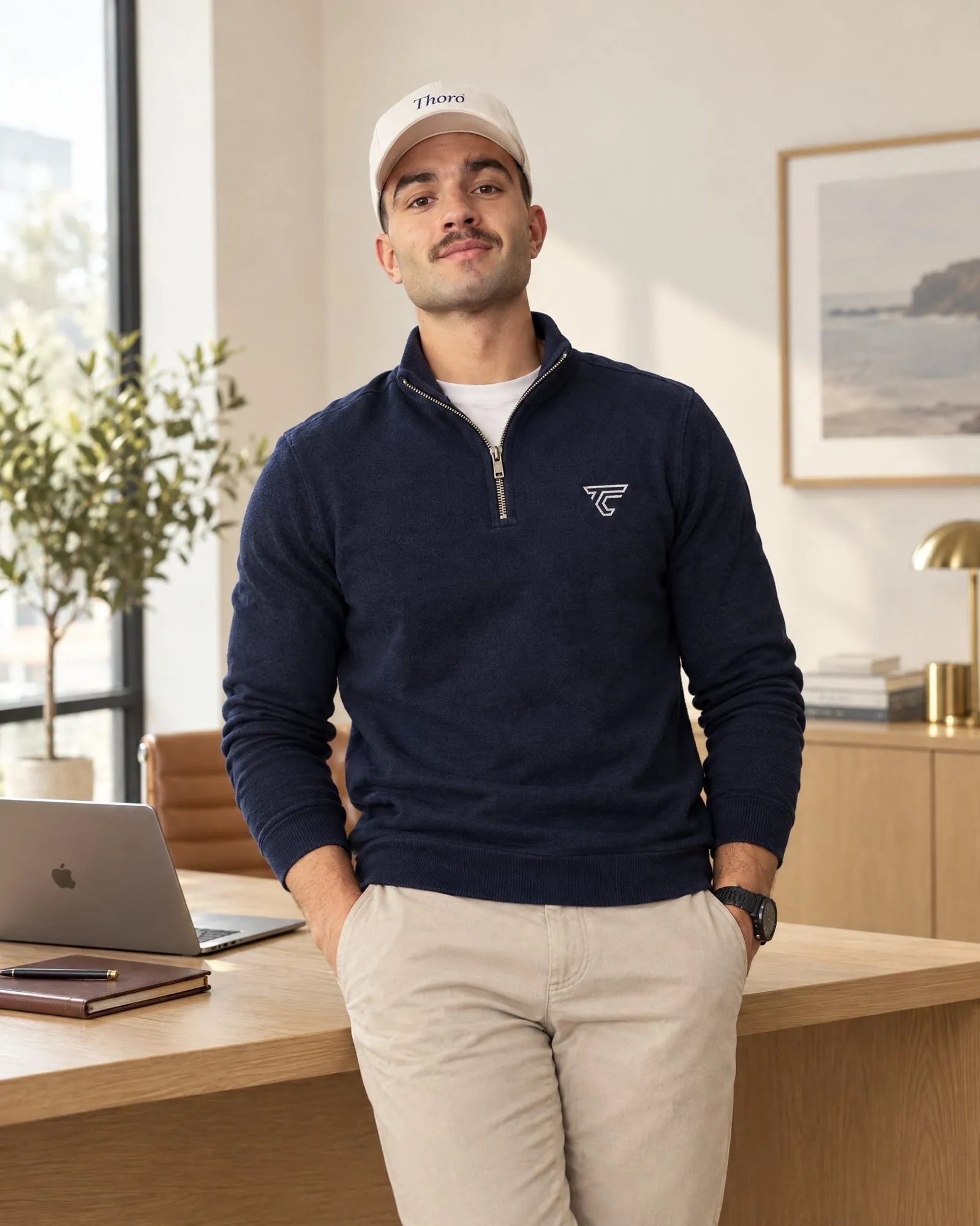Mike Collins, founder of Thoro Clean, in the office
